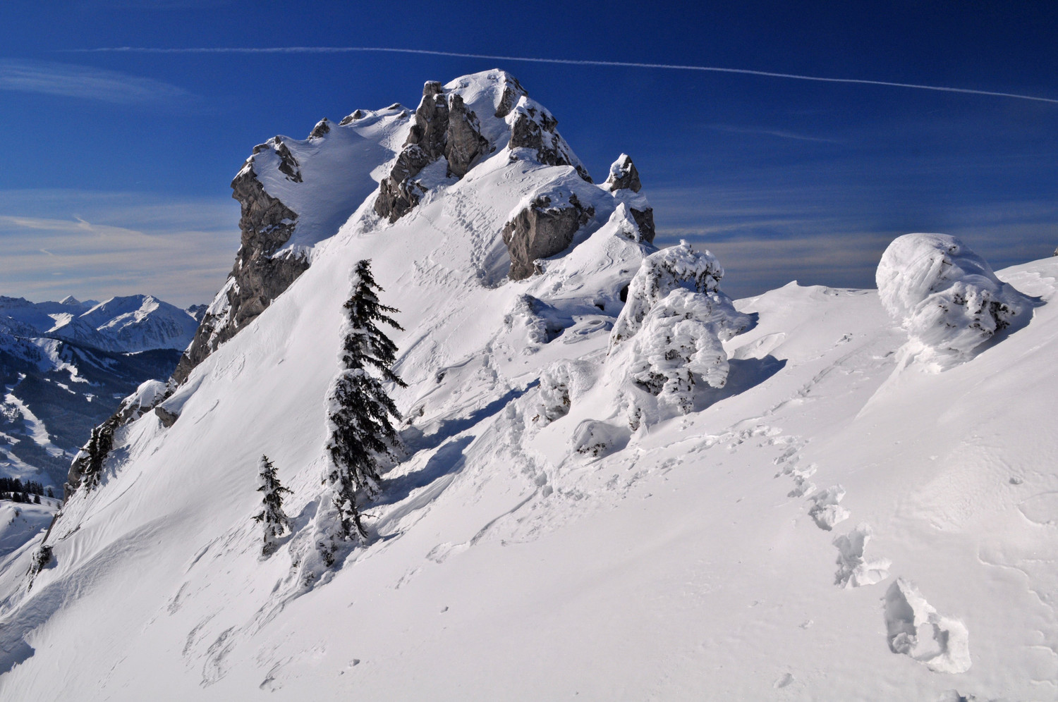 accès au sommet