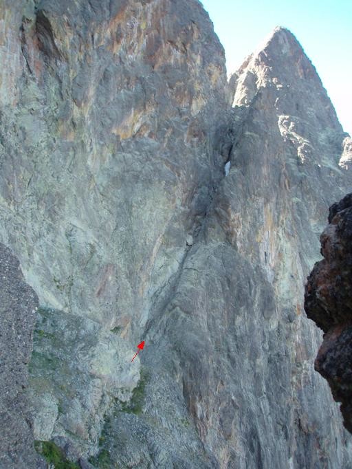 Vire de l'Embarradère et pitons de la Fourche
