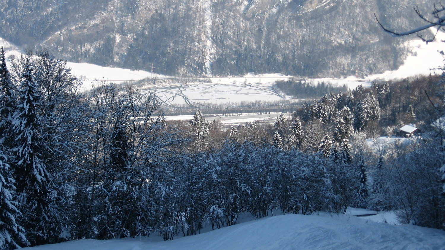 Les lacs des Ilettes se gêlent