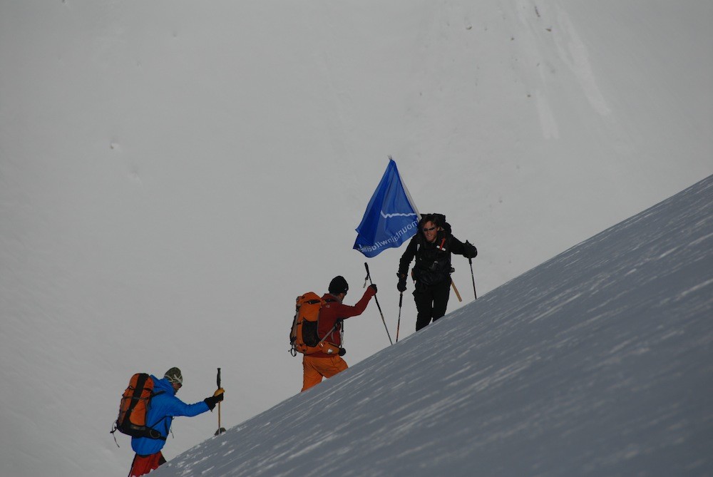 Ski de rando en drapeau !