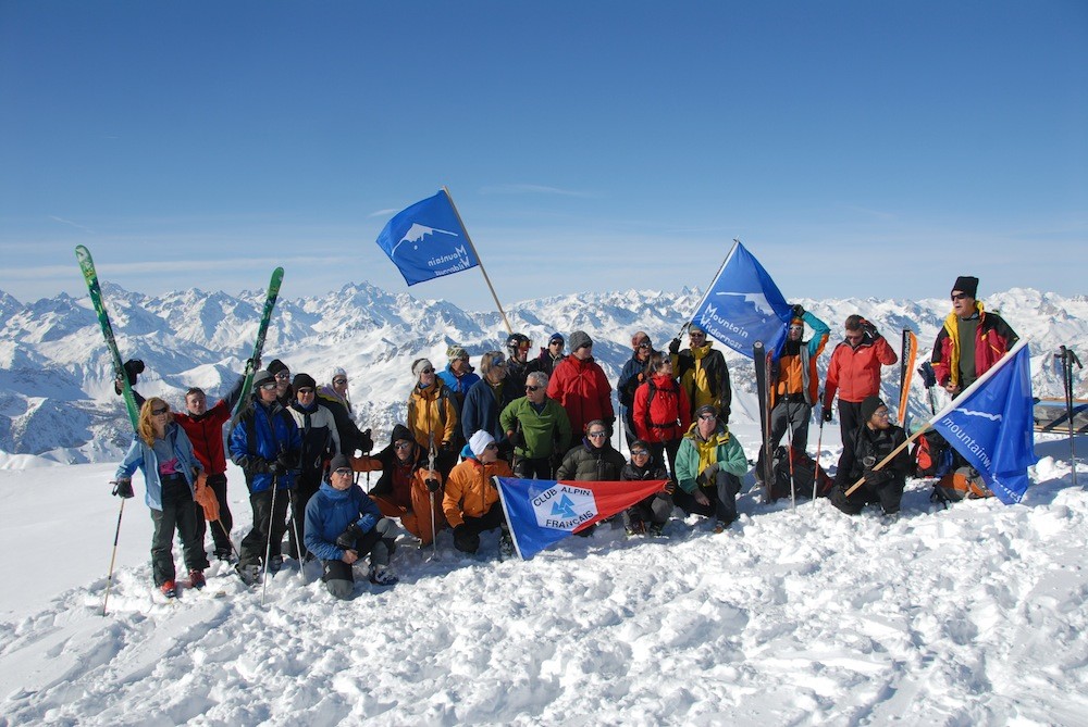 Photo de groupe au sommet