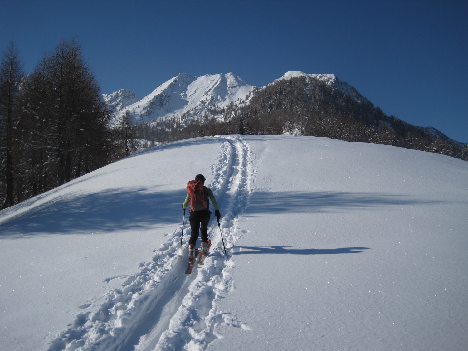 Traccia verso Olano e Pizzo dei Galli
