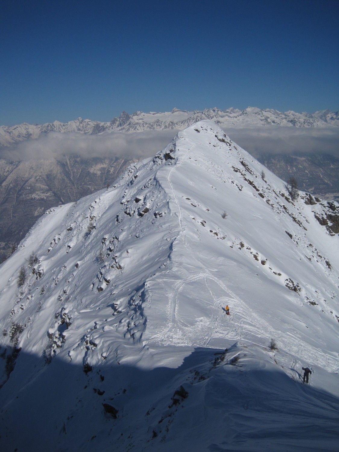 Alla sella tra Pizzo Olano e Pizzo dei Galli