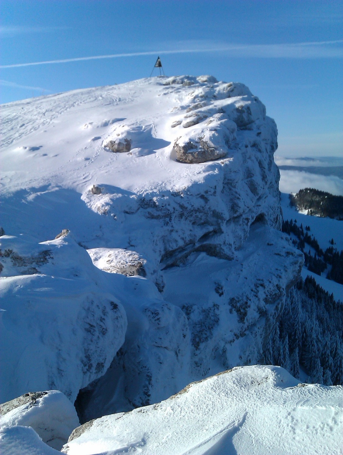 Le sommet du Chasseron (alt 1606 m)