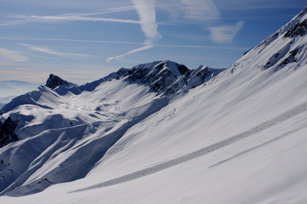 la combe des Fours avec la Grande Forclaz au fond