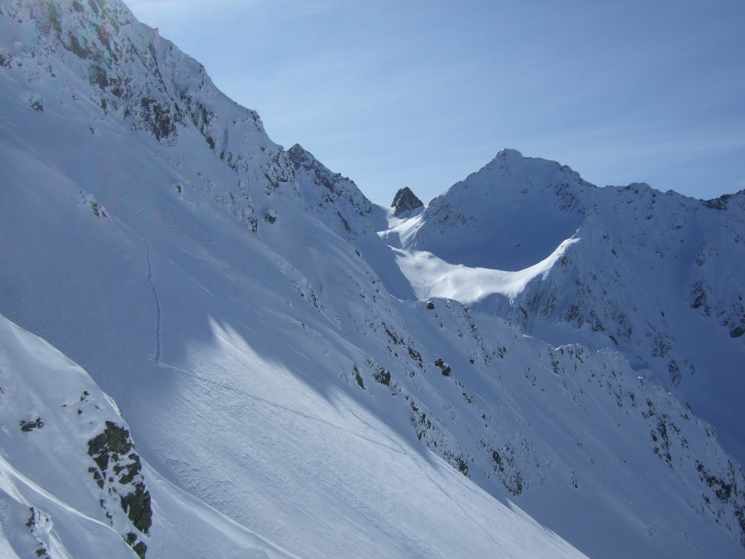 Face N de Comberousse et glacier de Gleyzin