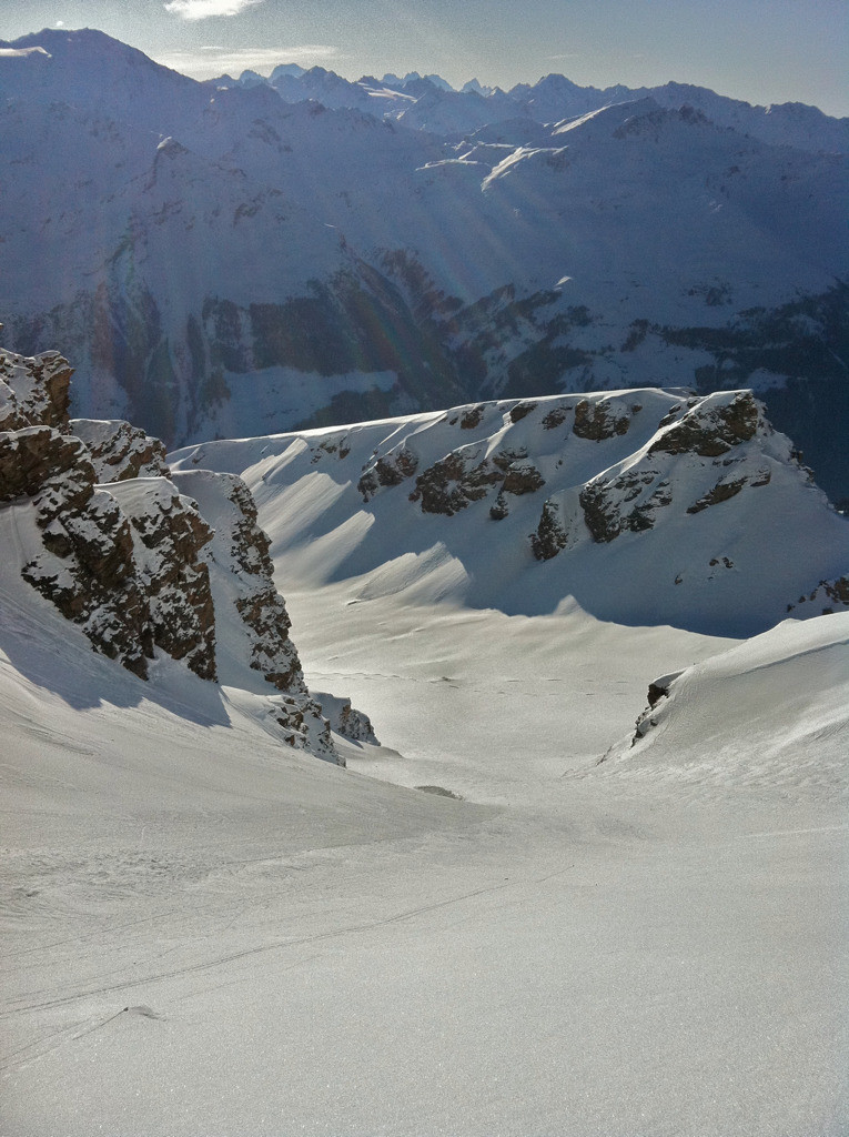 Sortie et plateau de Béplan, Sasseneire couloir W