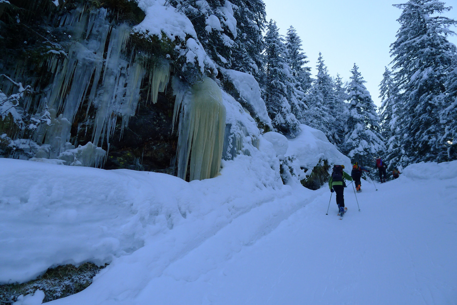 Presque à vouloir faire de la cascade de glace