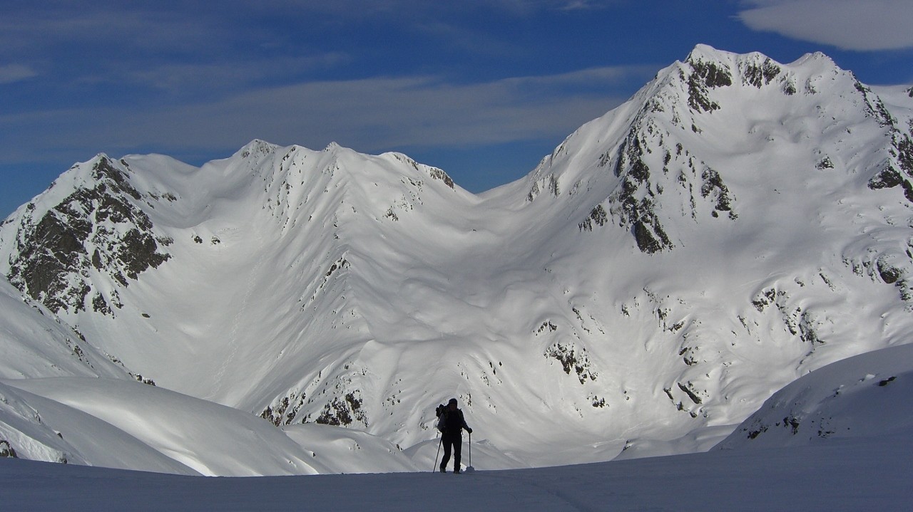 Col de Comborsier-Passage du Dard dans le fond pour le retour