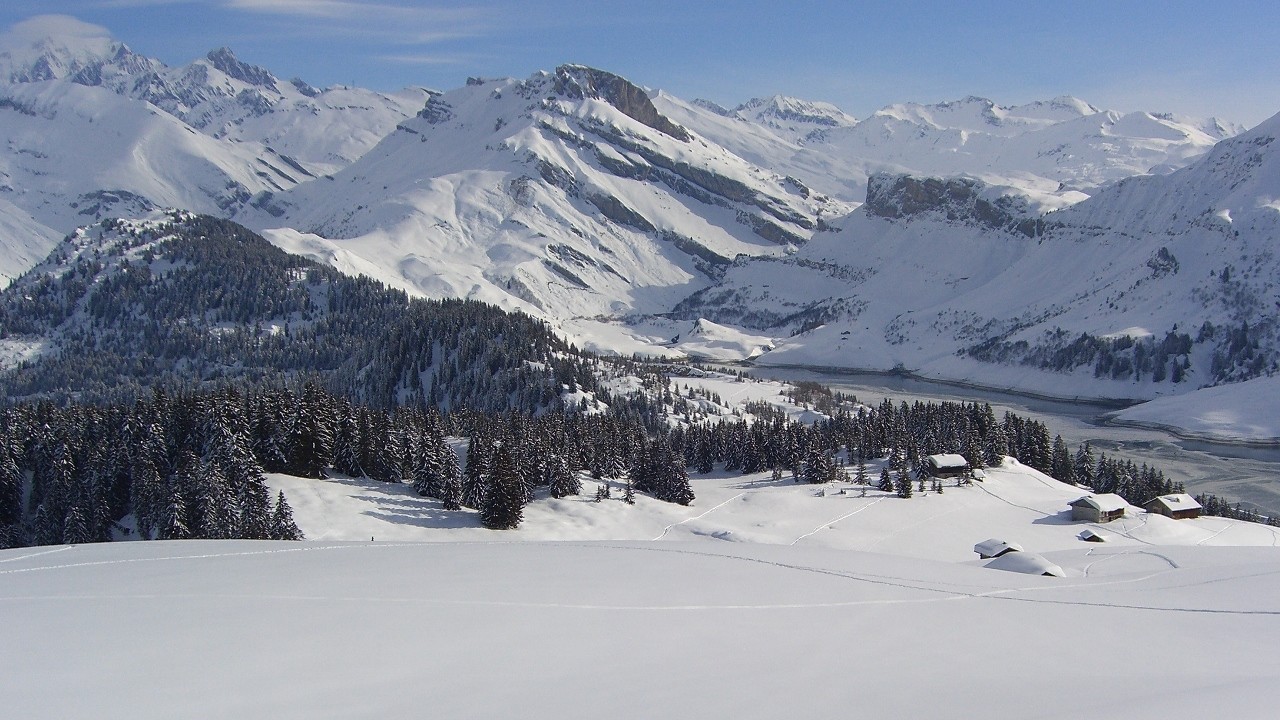 Roche Parstire - lac de Roselend