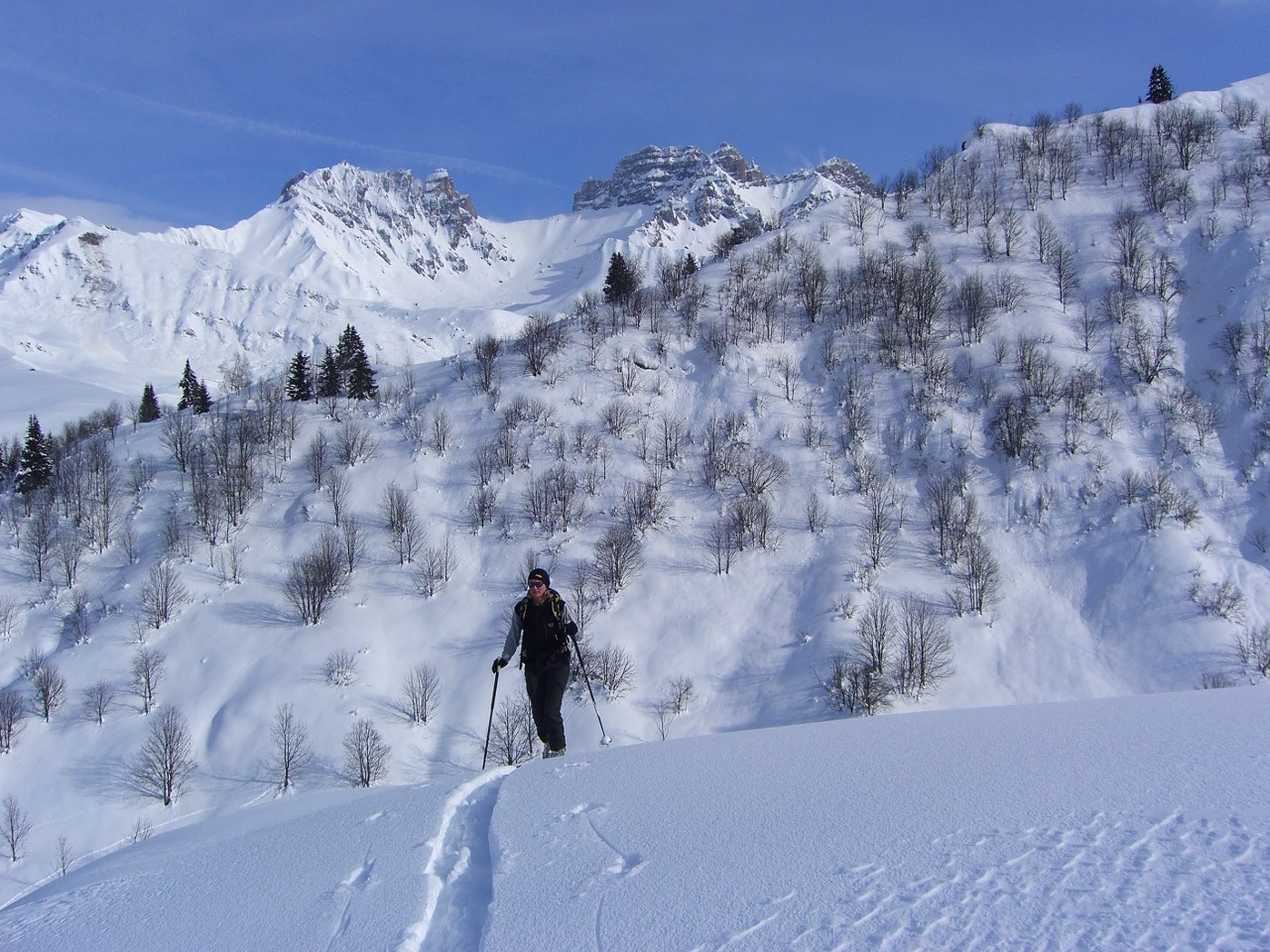 Roche Parstire - -18°, les peaux collent toujours