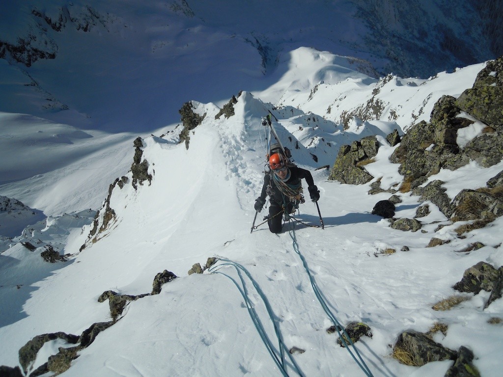 Sur l'êrête avant que la neige ne devienne impraticable...