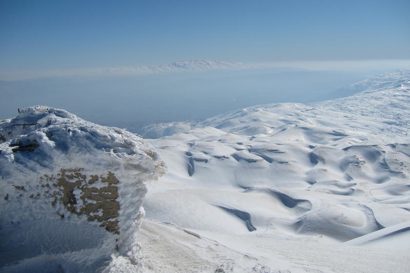 Vue sur la Bekaa du sommet