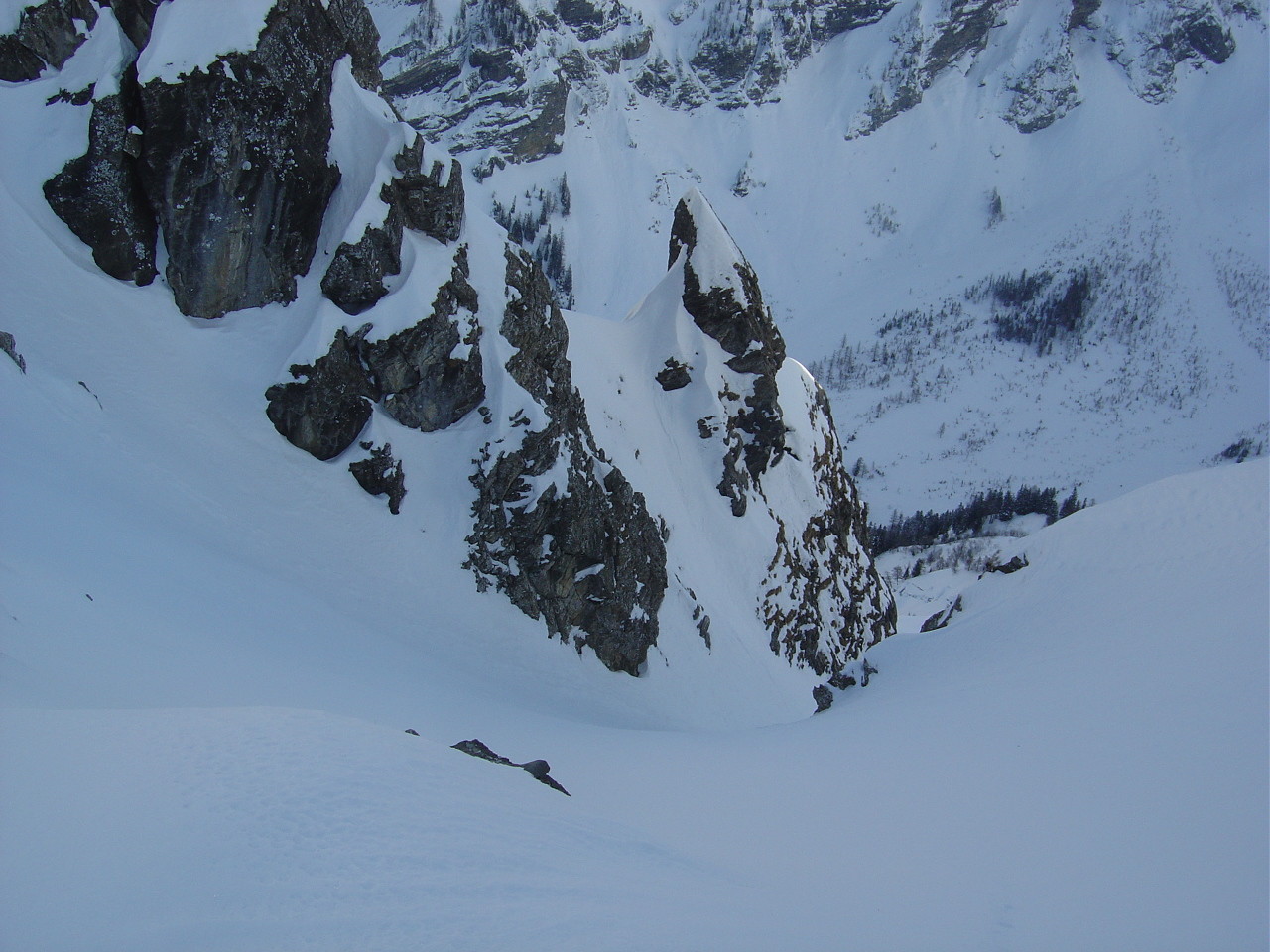 Haut du 1er couloir