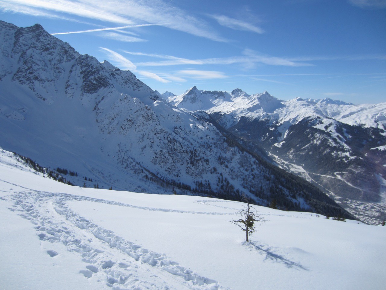 en allant vers le sommet