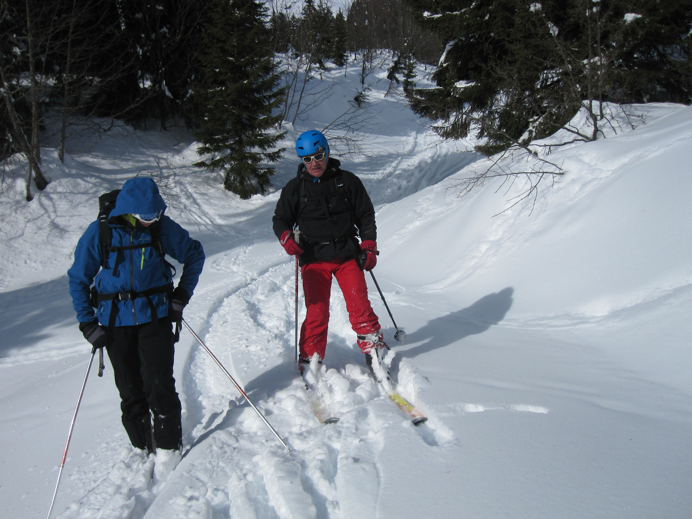On va rejoindre le chemin, vers 1500m