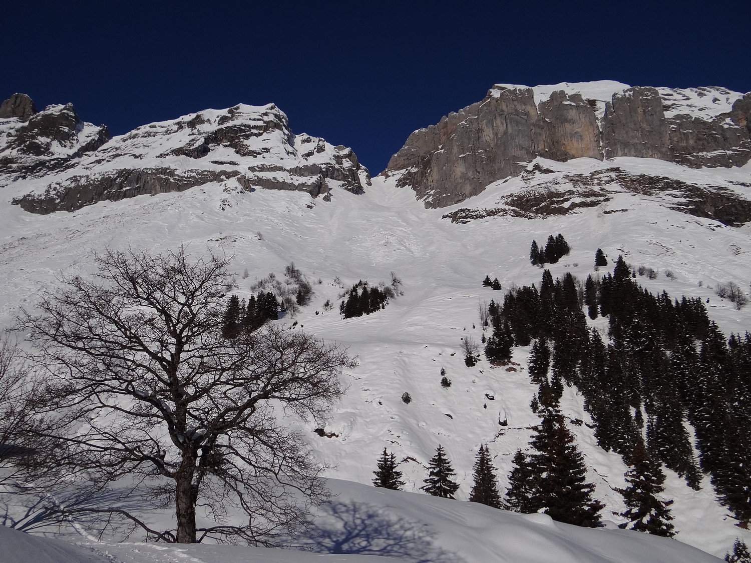 Couloir de Doran au soleil