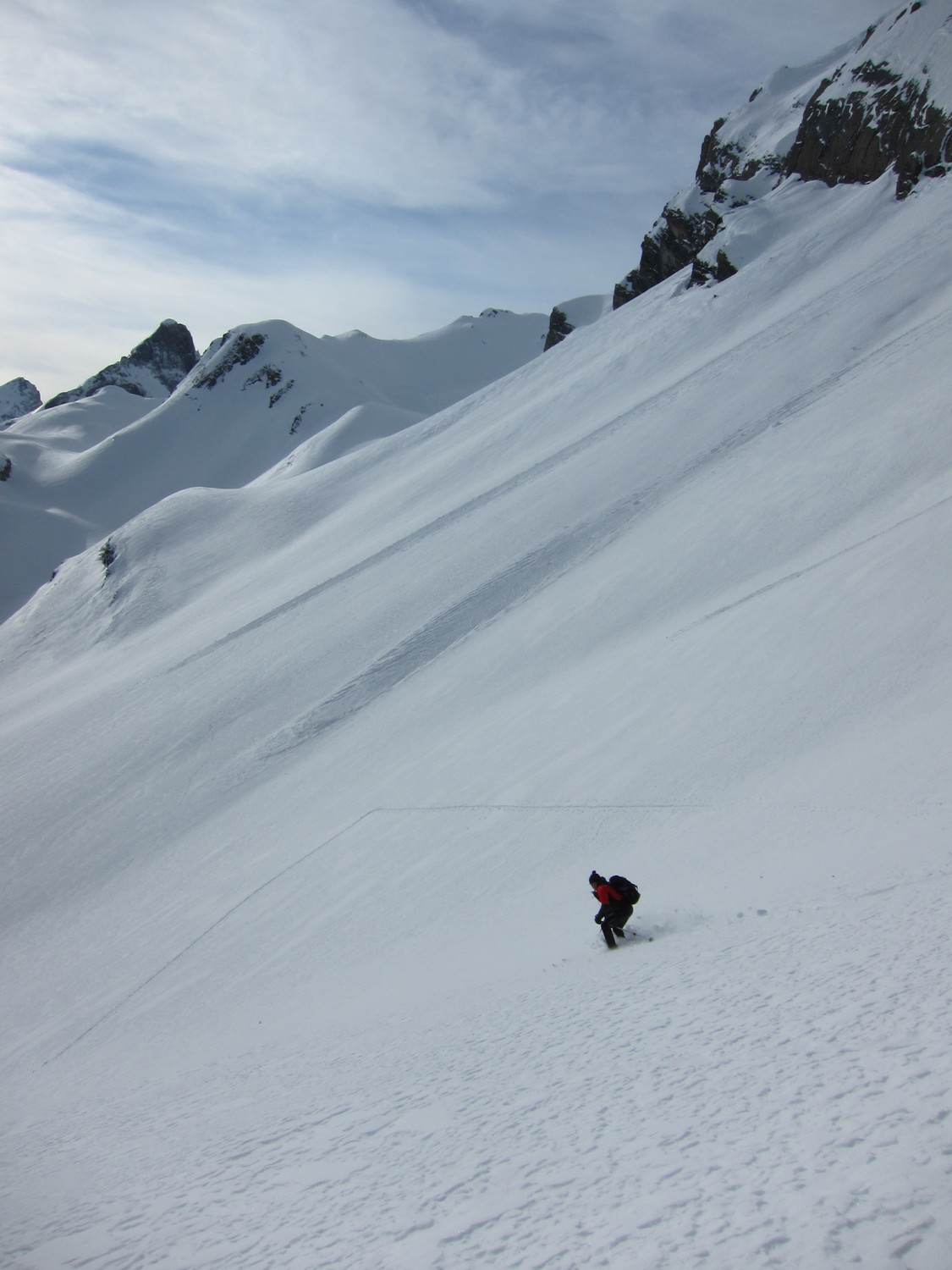 Descente du col de la Forcla