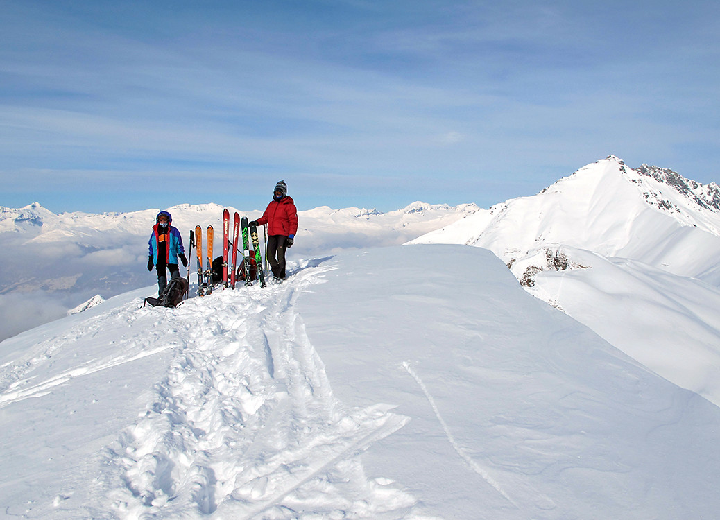 in vetta al Piz Radun / Plangghorn...