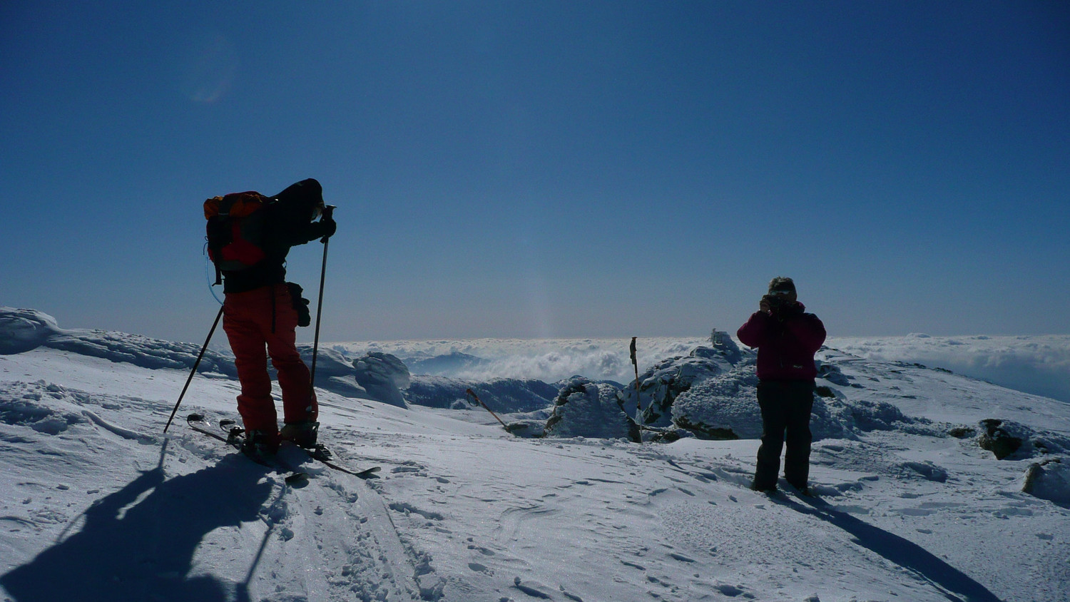 Au sommet, vue vers l'Ouest