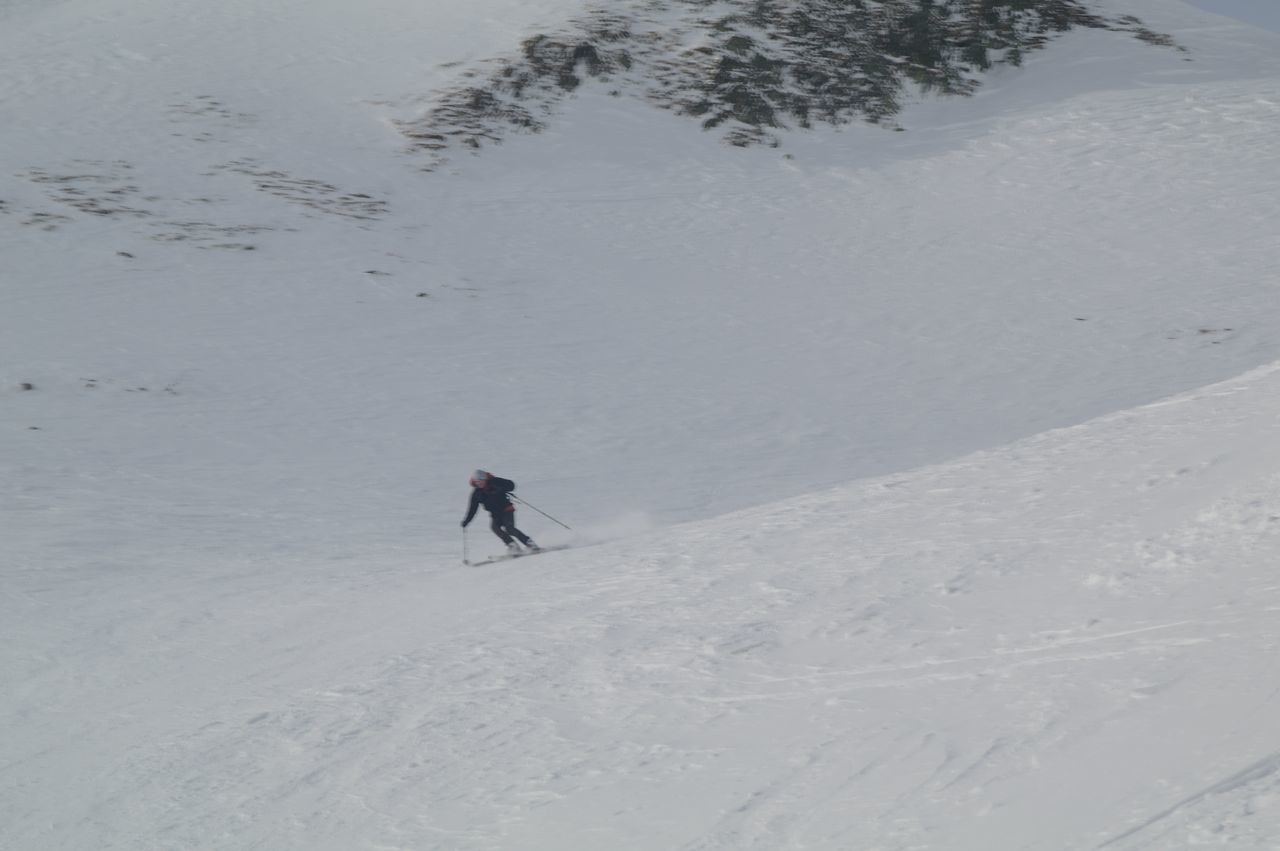 sulla ormai pista sotto l'Hoher Mann
