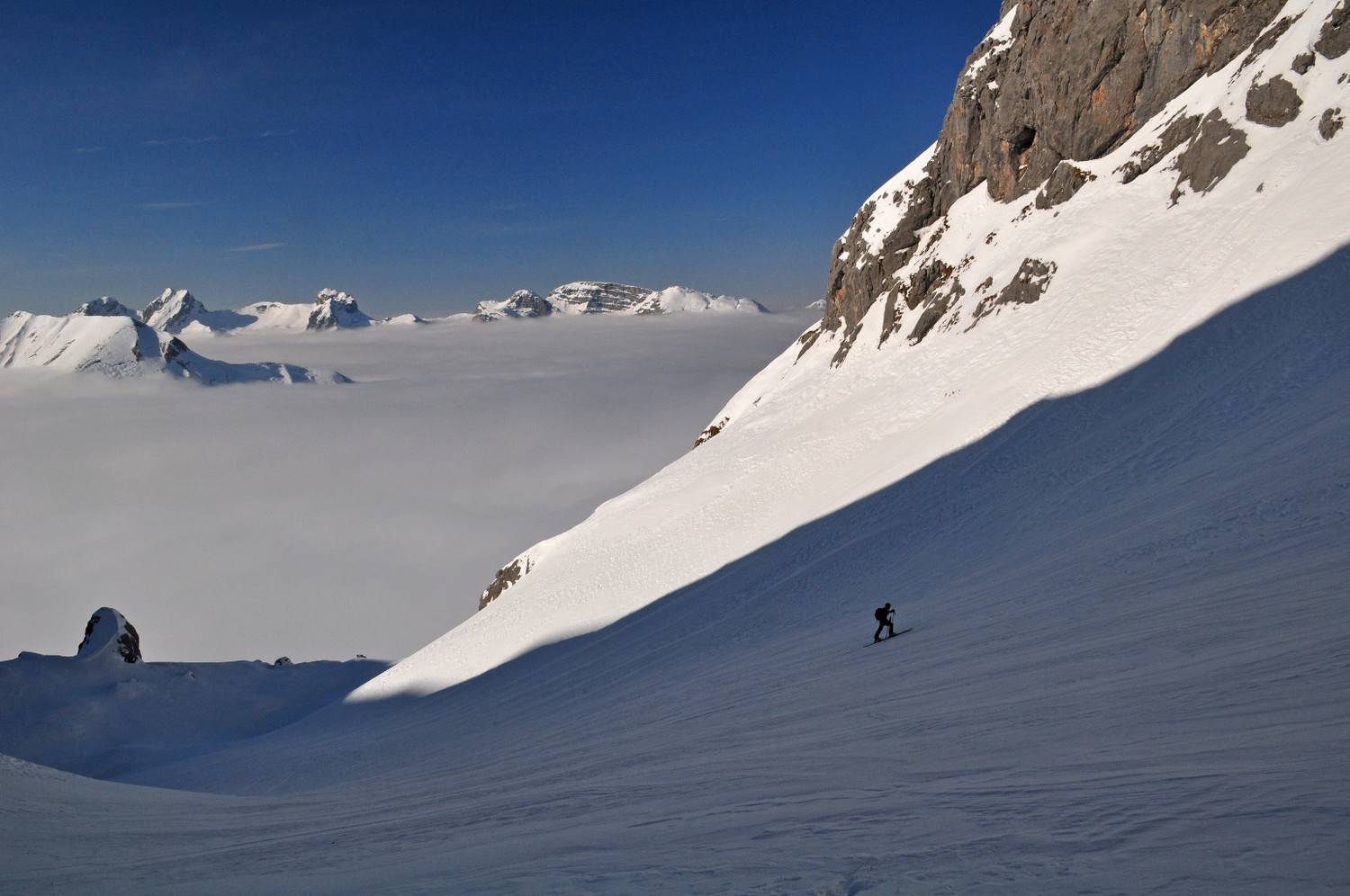 sous le col N et les pointes longues