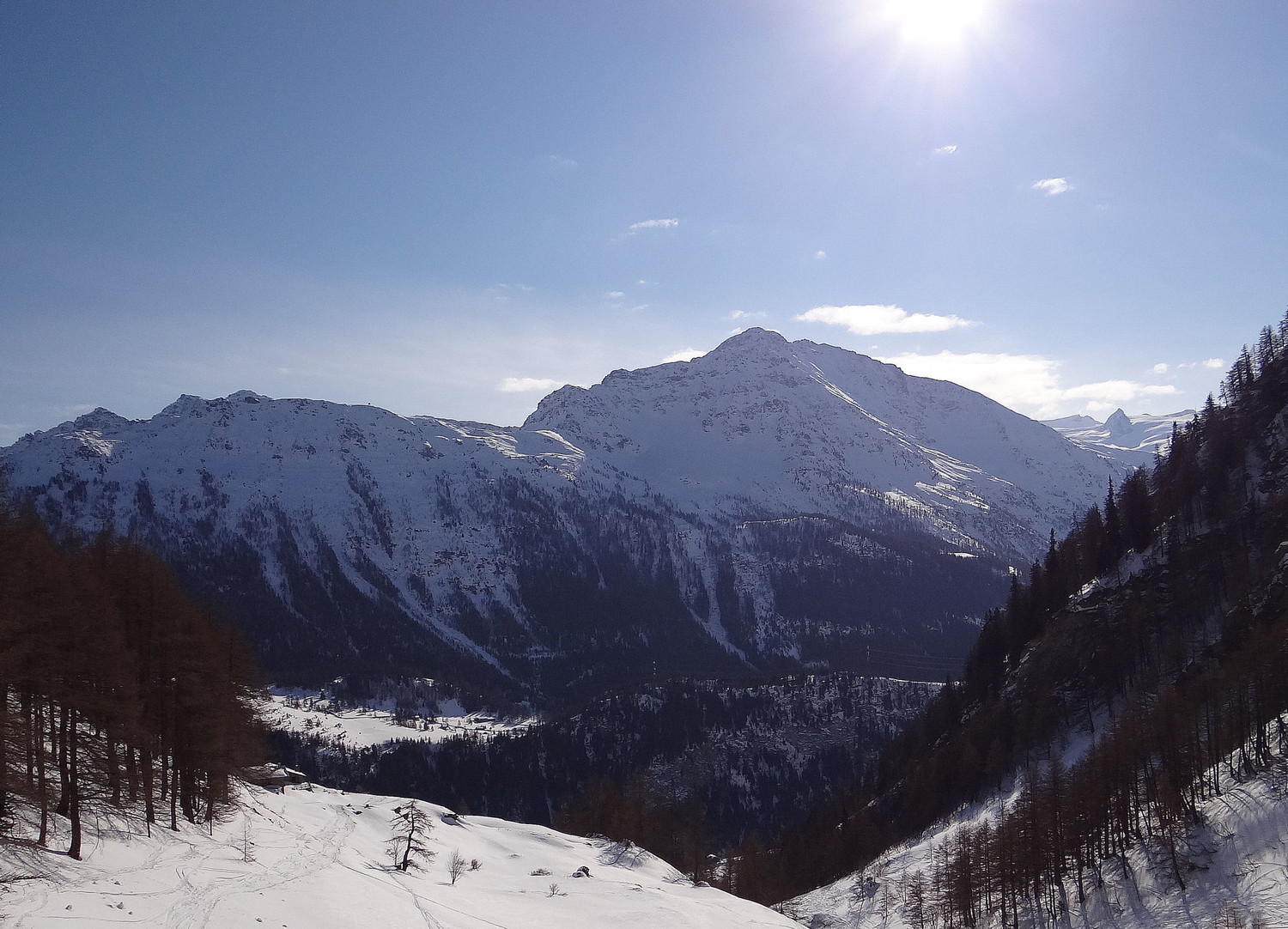 En face le mont Colmet et la tête de la Croix