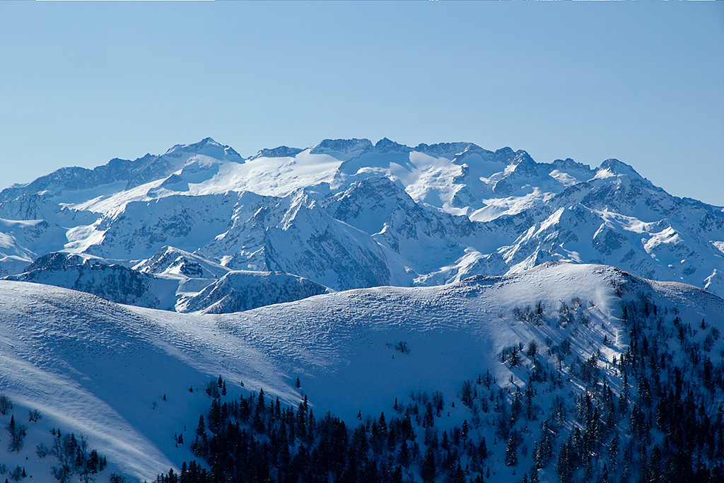 Maladeta depuis le sommet de Prat Pardin