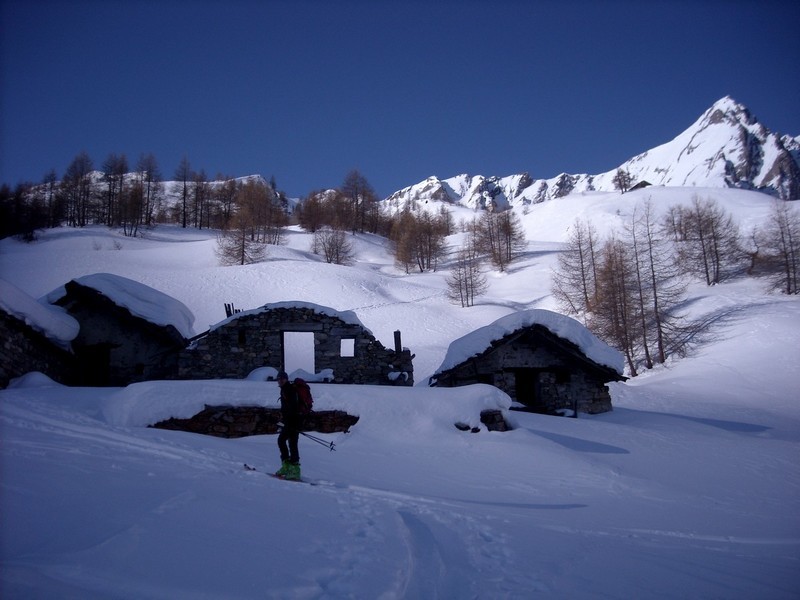 alpe bassa, dietro il pendio da risalire