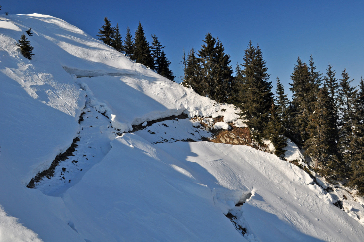 méga reptation en face ENE sur le haut