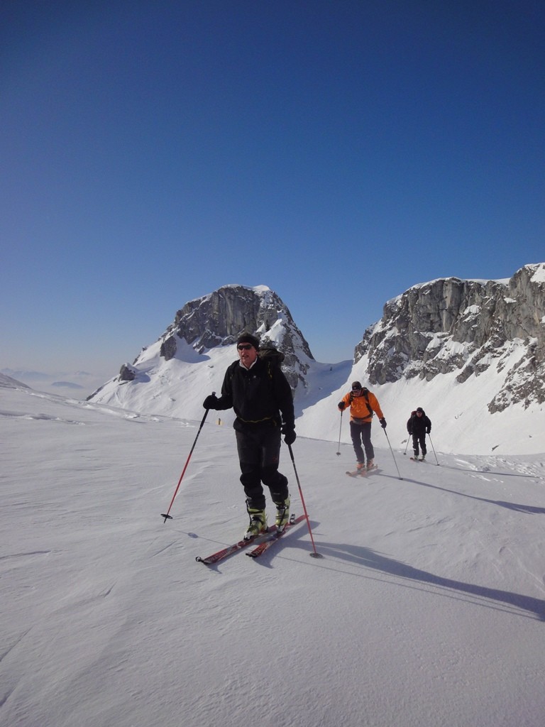 Arrivée au col de Parvis