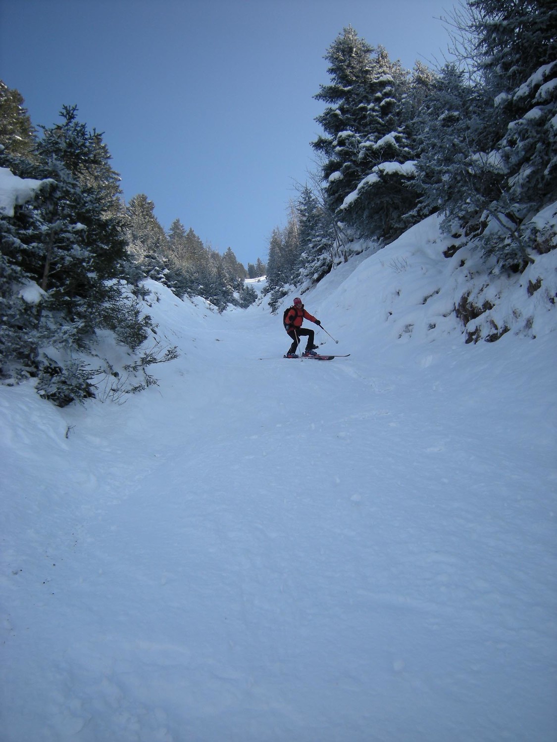 Signal de Soi. La face devient couloir étroit