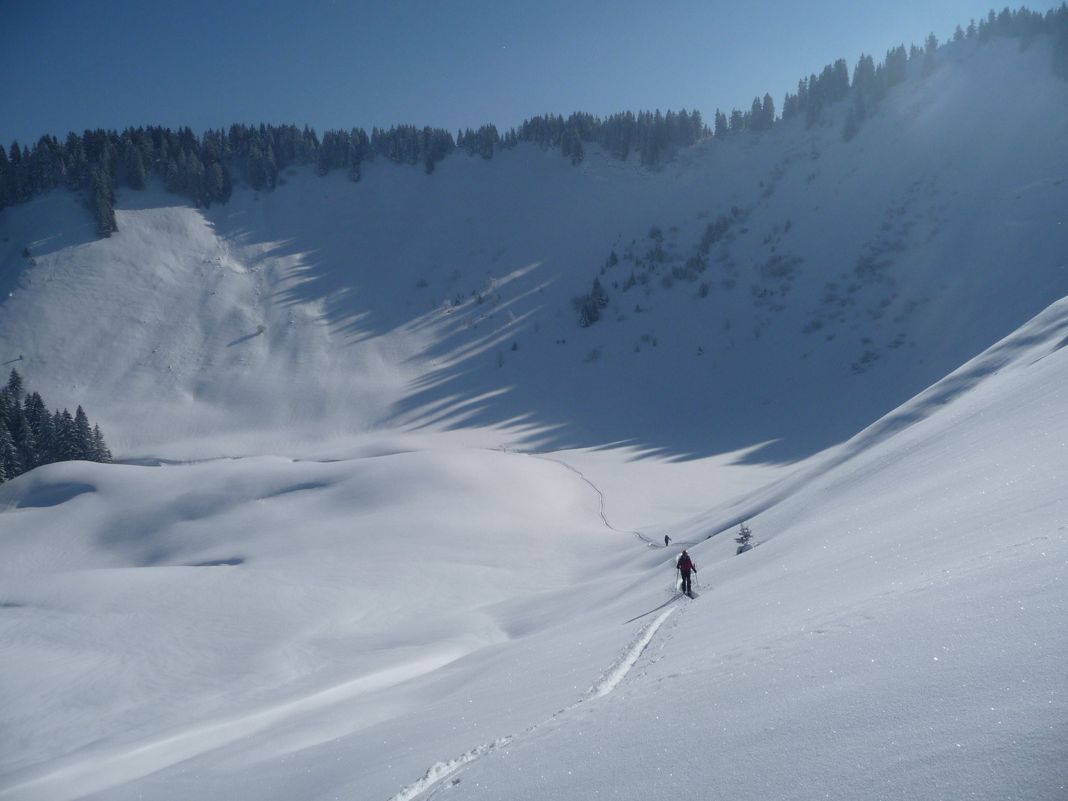 deuxième montée, sauvage et en solitaires
