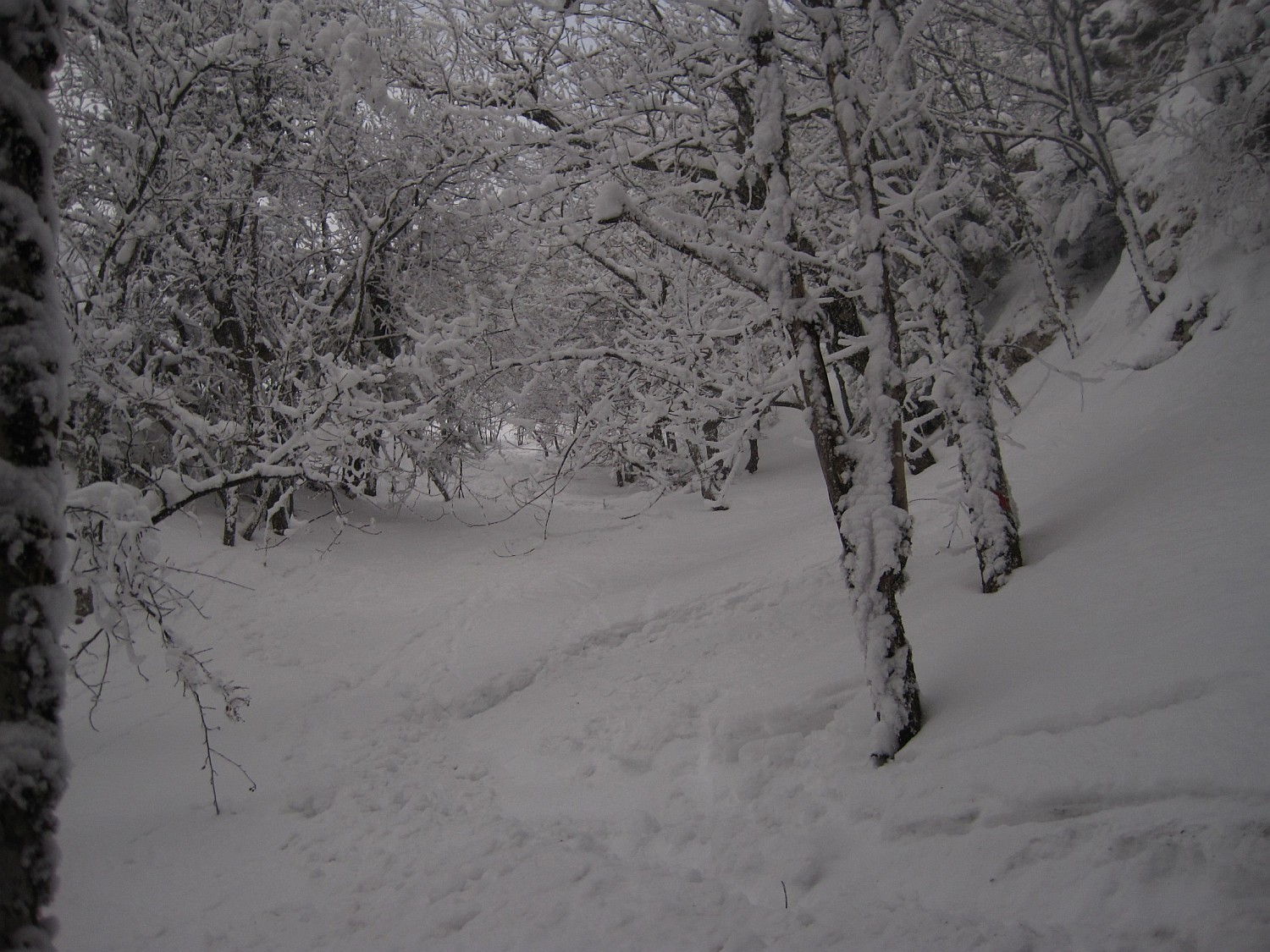 Dans le couloir SW, ski correct