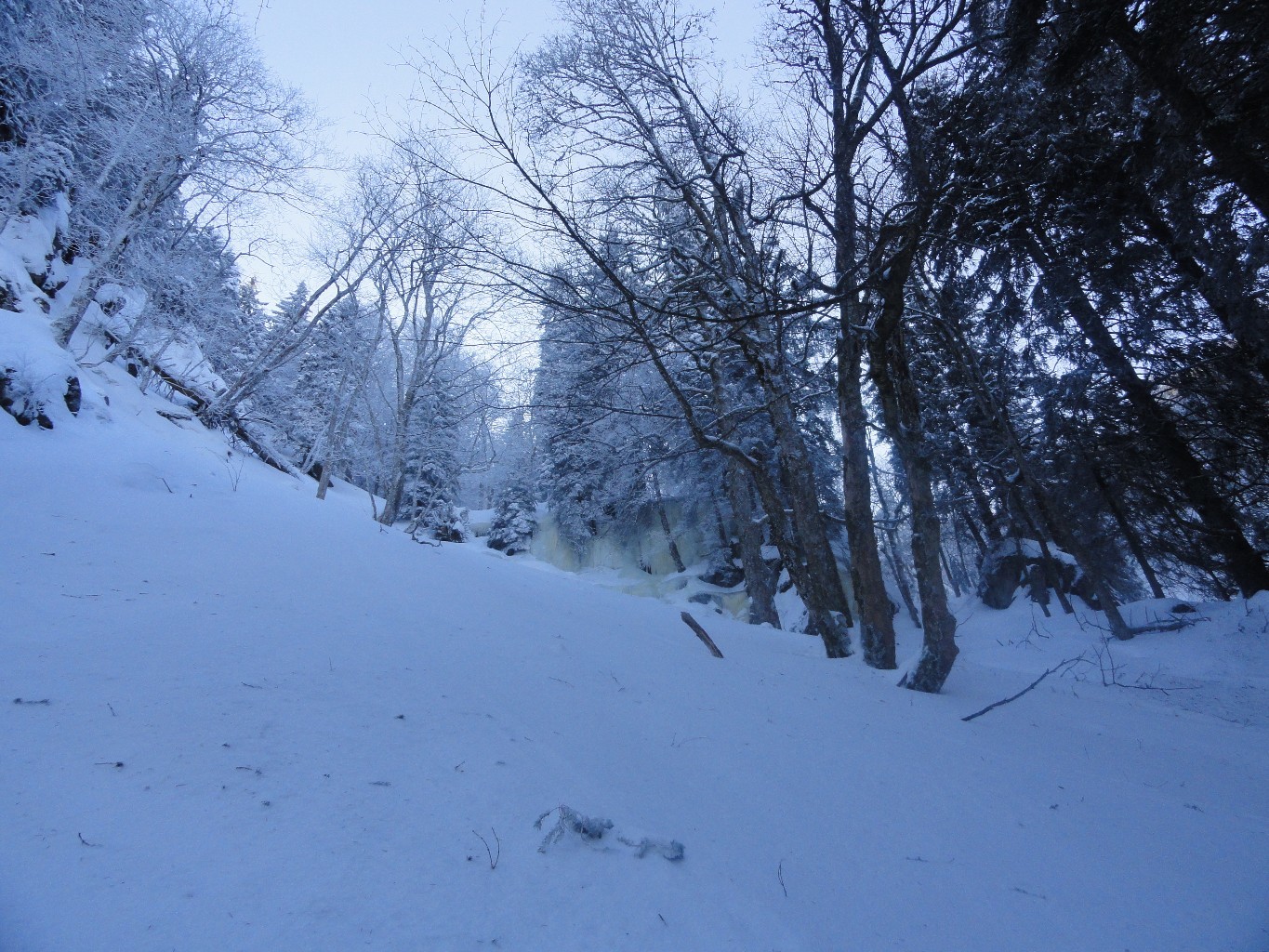 Sentier de roches