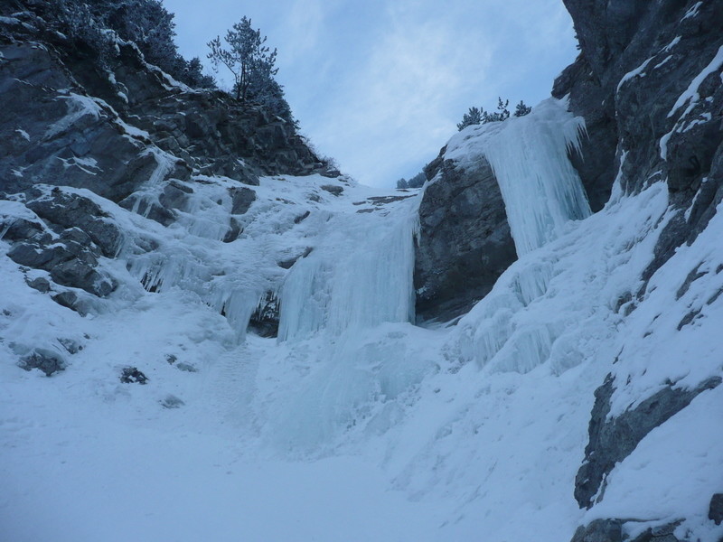 Cascade du Moutet, premier ressaut.