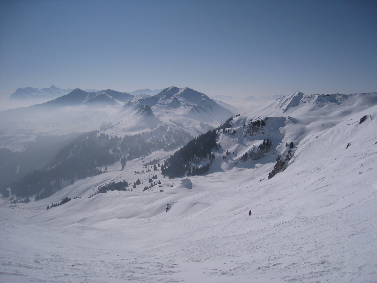 descente du col Chalune vers Chalet Blanc