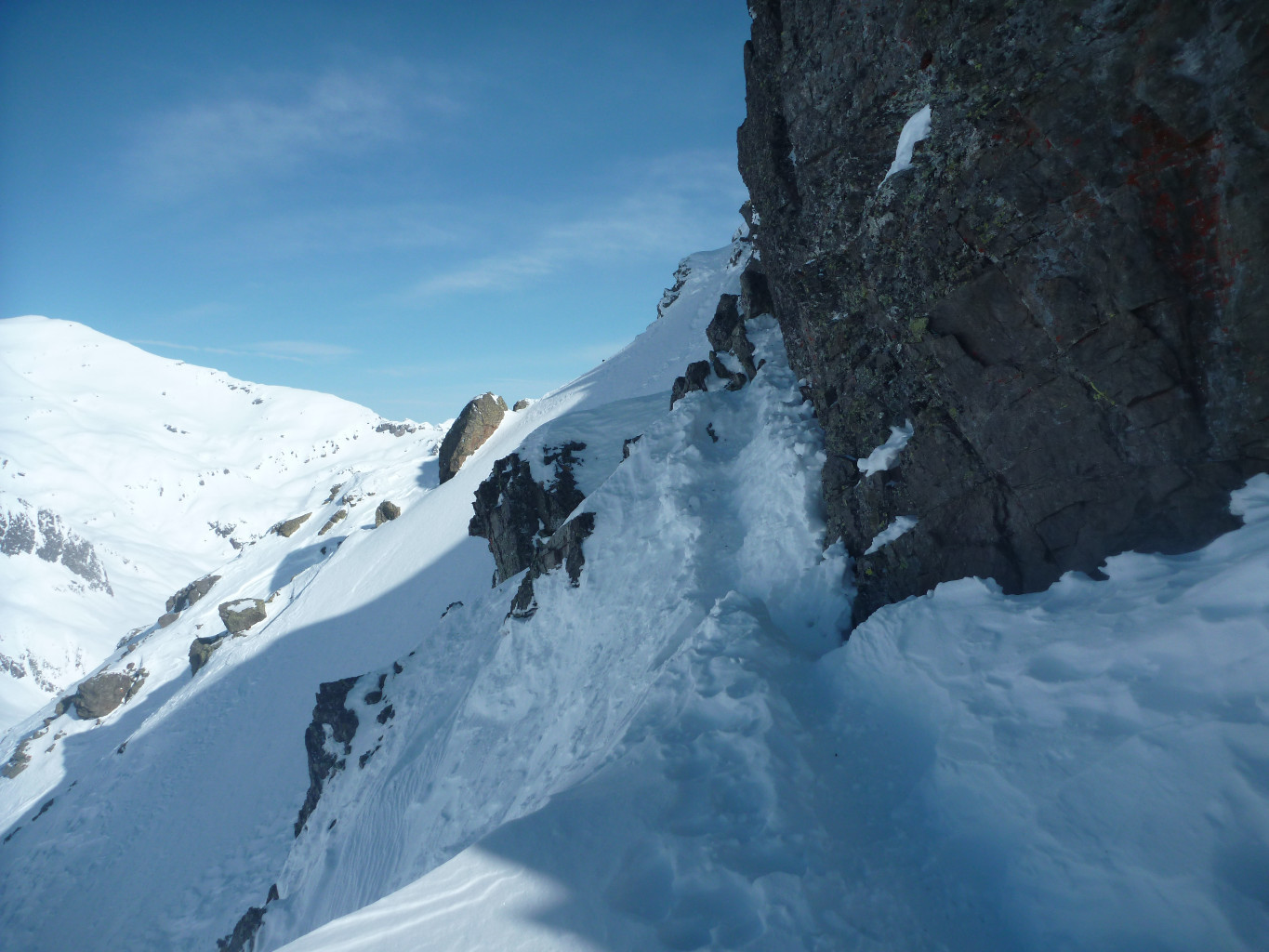 Sur l'arête vers la Pte Alphonse Favre
