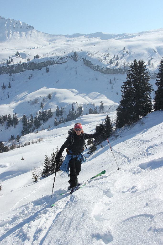 Catherine en pleine action