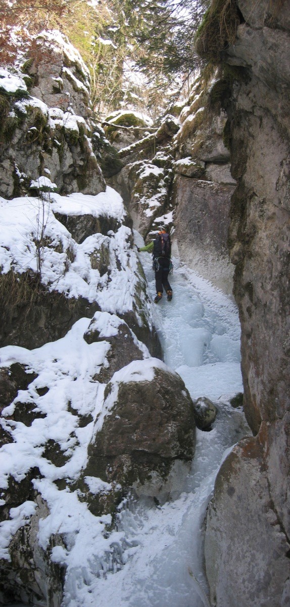 Sortie du canyon du Frêne