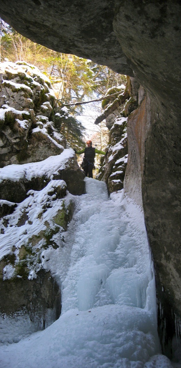 Sortie du canyon du Frêne
