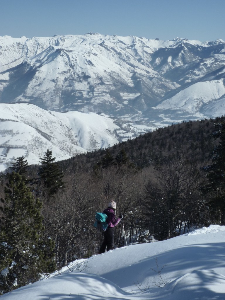 La vallée d'aspe est bien enneigée