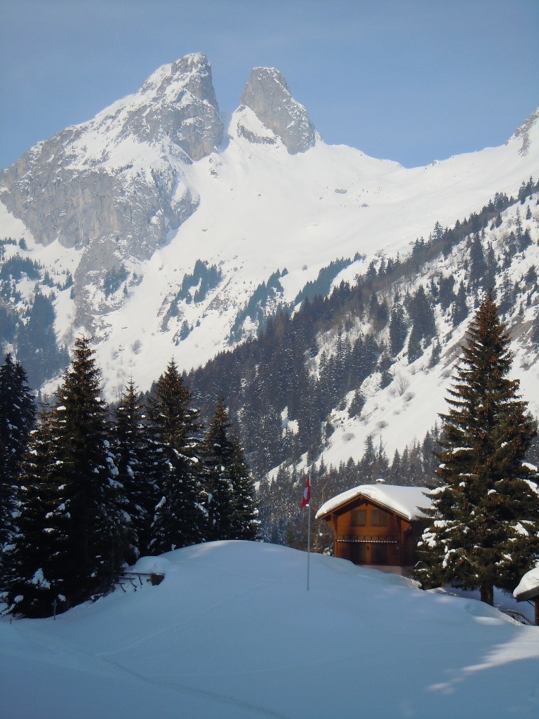 Vue sur les deux Jumelles depuis Tanay