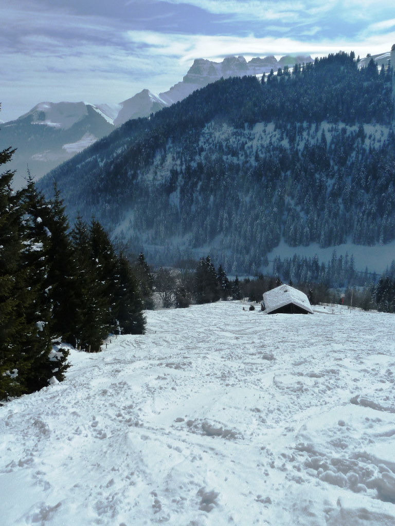 Les Dents du Midi commencent à poindre!