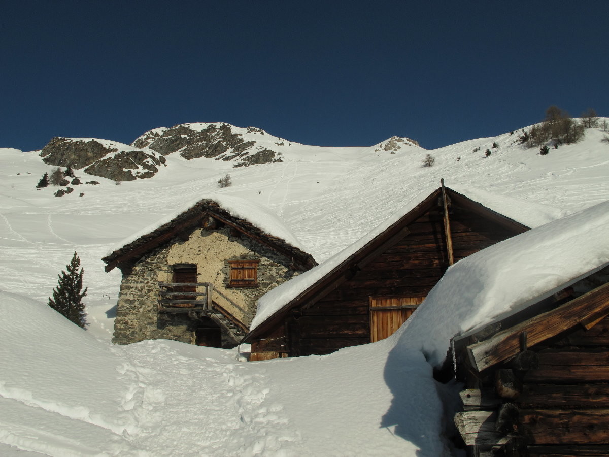 alpage de Lovégno de bois et de pierre