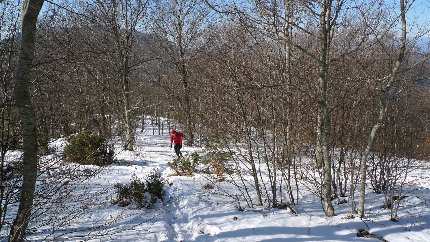 Corrent sobre el coll de Sant Marçal