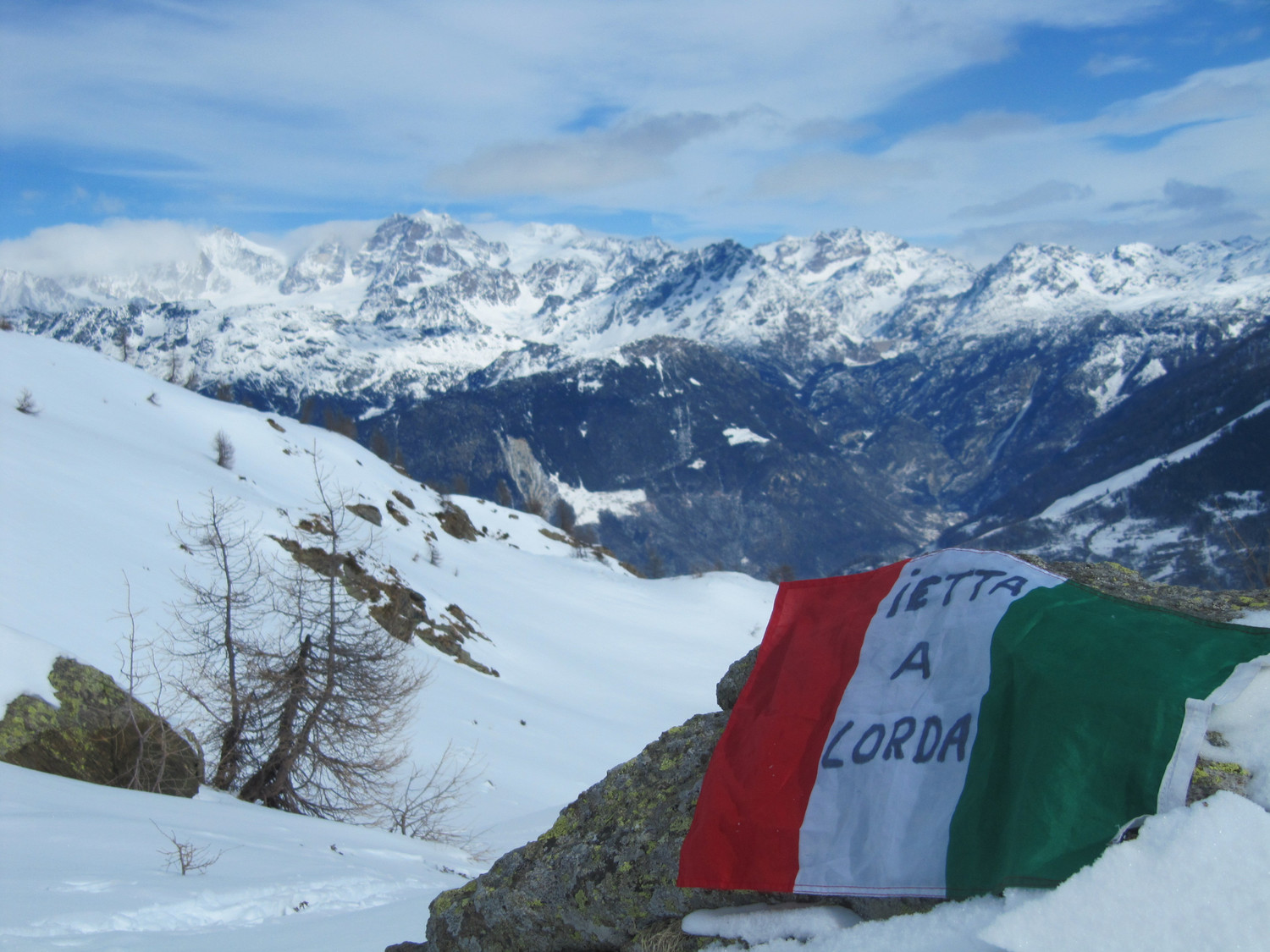 Panorama sul gruppo del Bernina
