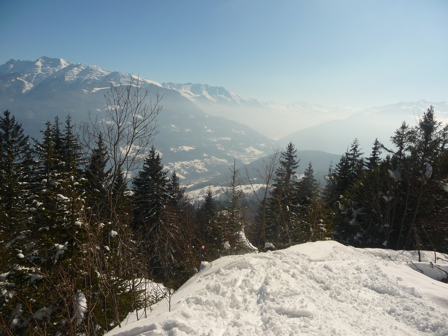 Arrivée sur la piste