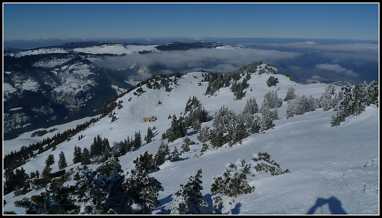 le haut du versant W du Moucherotte