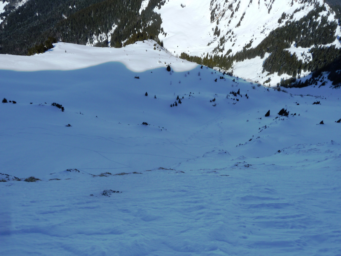 Contriants de passer en mode crampons pour éviter le grand saut